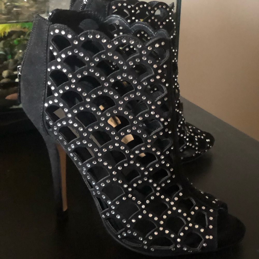 Crystal sandals, size 6